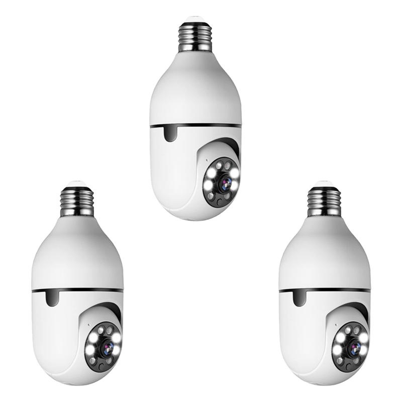 Slimme Beveiligingscamera in Gloeilampfitting WiFi 1080P 360° Panoramisch Infrarood Nachtzicht Bewegingsdetectie | Sulvida