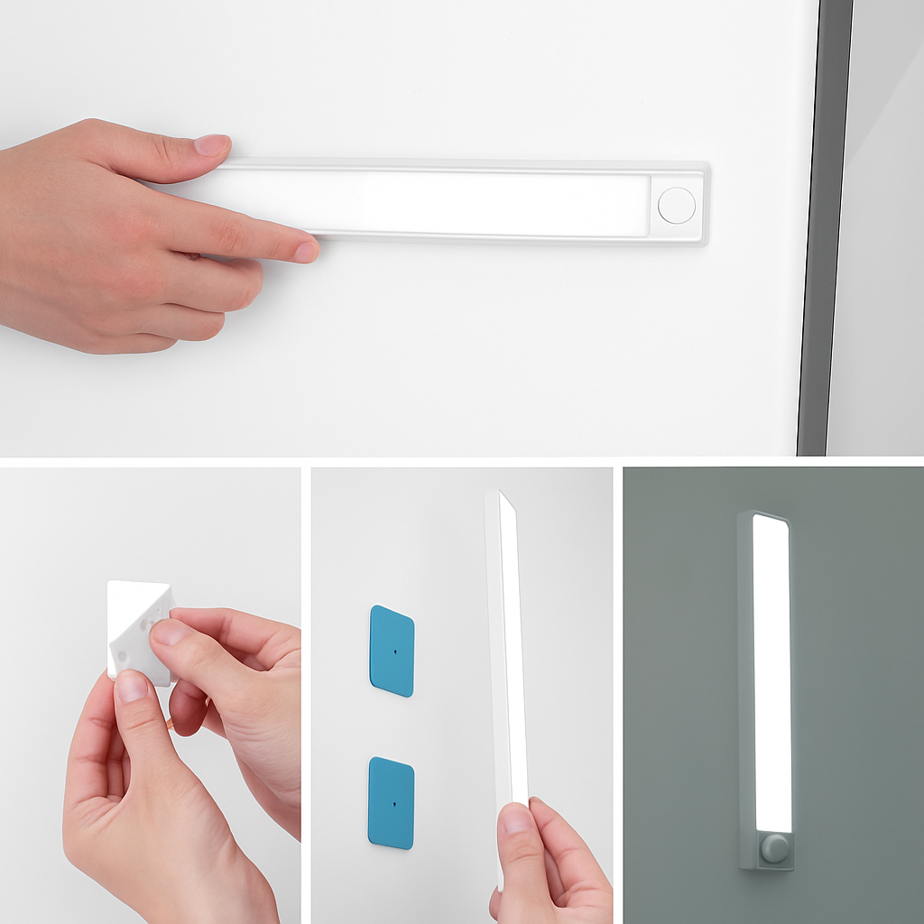 Oplaadbare LED-Kastverlichting met Bewegingssensor Draadloos Magnetisch Nachtlampje 40cm Onderbouw Keuken | Sulvida