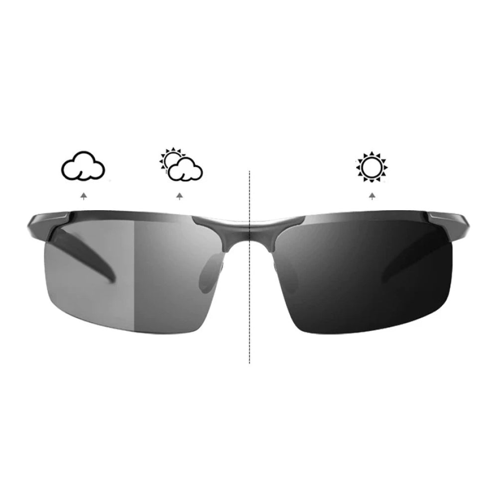 Lunettes de soleil photochromiques polarisées UV400, adaptées à la conduite, pour femme et homme, lunettes tendance et lunettes de sport | Sulvida