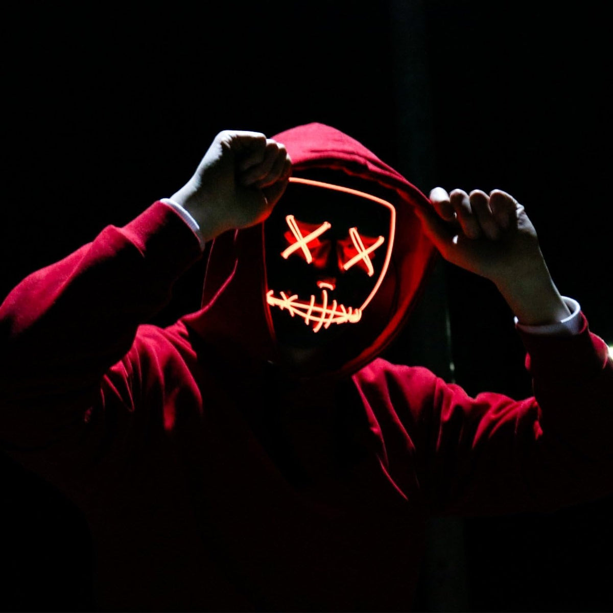 Oplichtend Masker voor Feest Halloween Cosplay Festival Volwassenen met LED Verlichting en Kleureffect | Sulvida