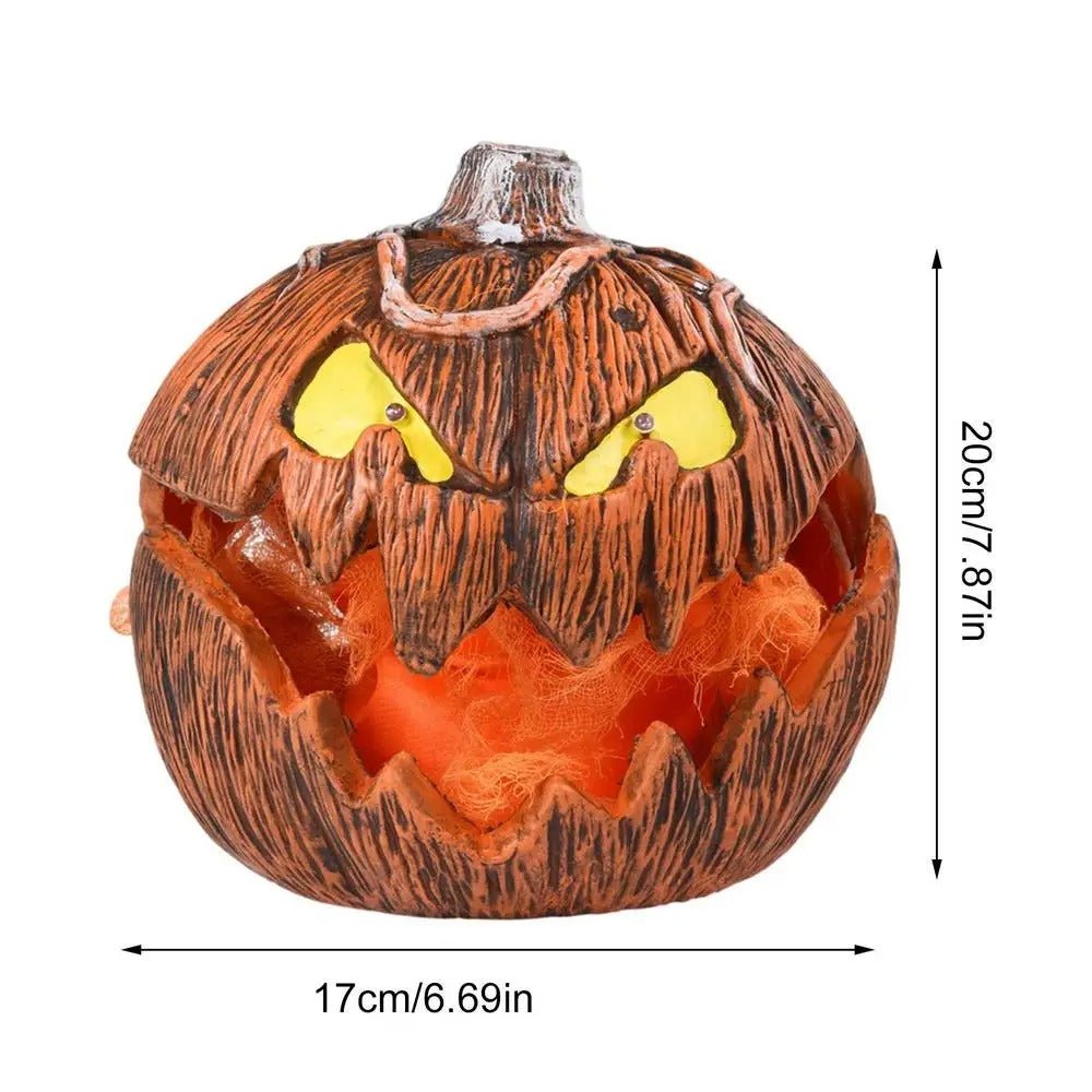 LED Pompoen Decoratielamp met Mond Beweging Halloween Sfeerverlichting Binnen Herfst Tafellamp Decoratie | Sulvida
