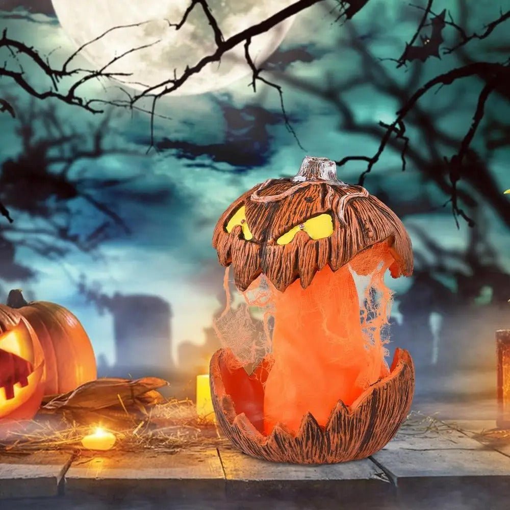 LED Pompoen Decoratielamp met Mond Beweging Halloween Sfeerverlichting Binnen Herfst Tafellamp Decoratie | Sulvida