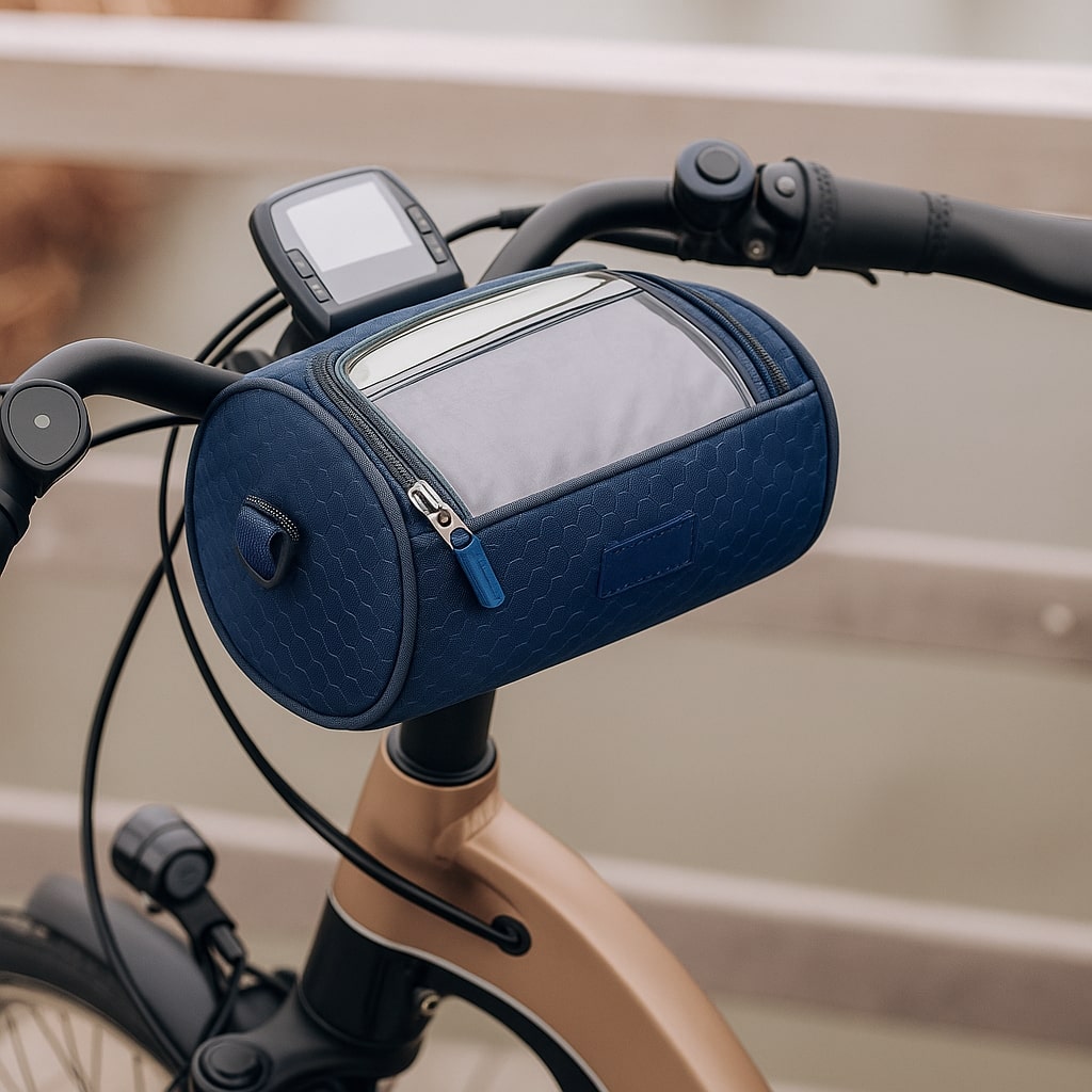 Fietsstuurtas met Touchscreen Telefoonvak Zwart Donkerblauw Lichtblauw Roze Groen Waterdicht Fietsaccessoire | Sulvida