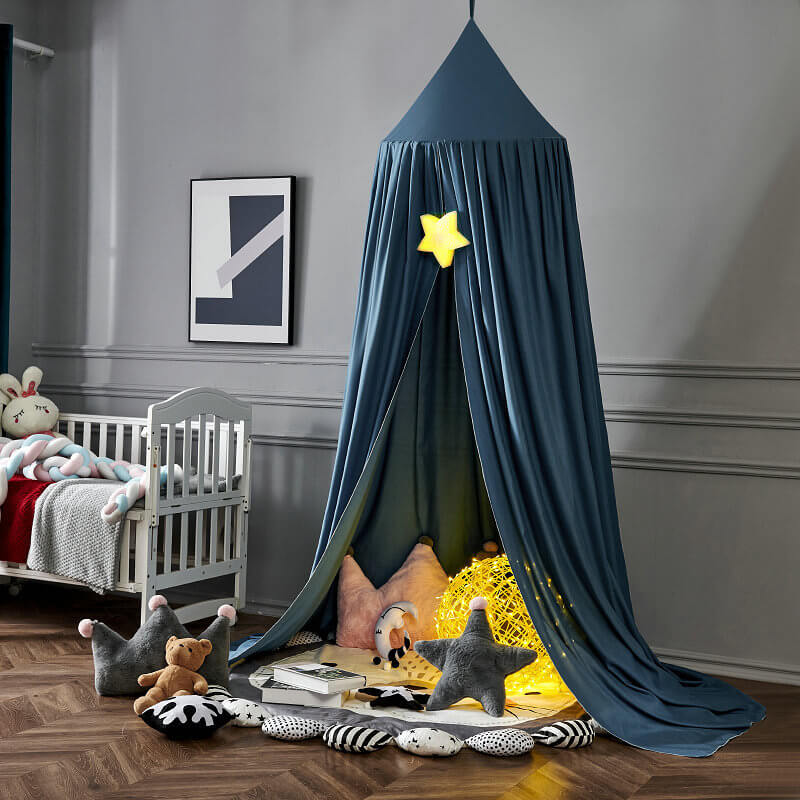 Kinder Bedhemel met Lichtblokkering voor Wieg en Bed Inclusief Ophanghaak Slaapkamer Decoratie Speelhoek | Sulvida