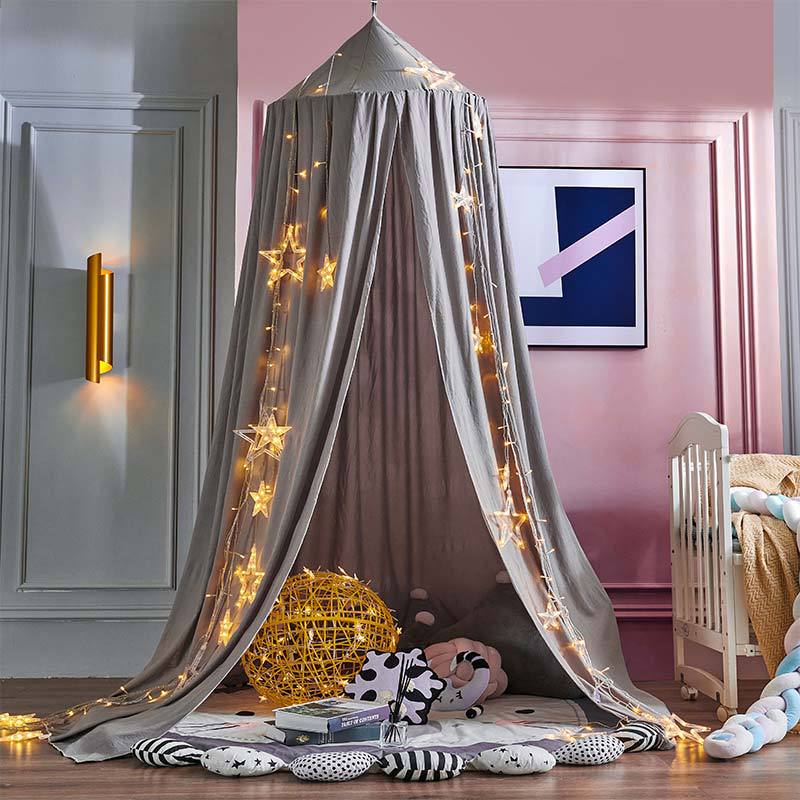 Kinder Bedhemel met Lichtblokkering voor Wieg en Bed Inclusief Ophanghaak Slaapkamer Decoratie Speelhoek | Sulvida