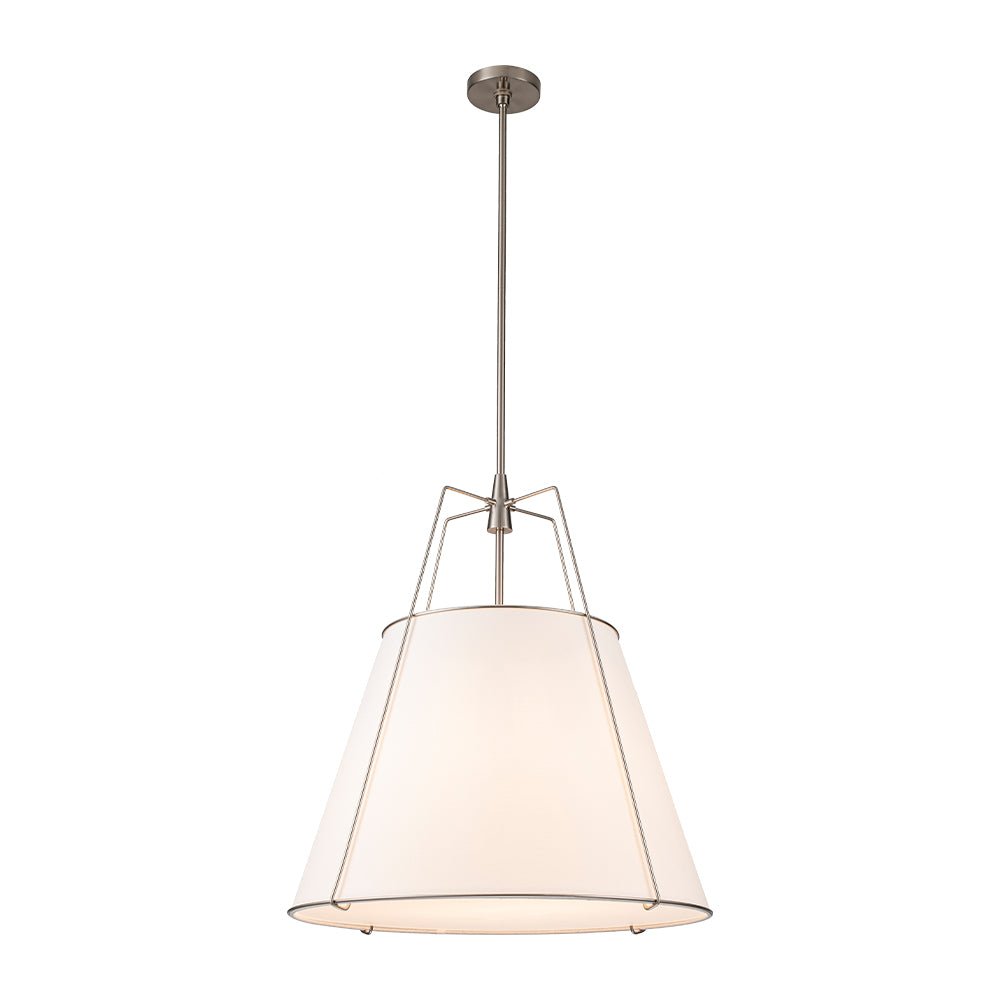 Hanglamp Conisch Stof Vierlicht Messing Wit Zwart Eetkamer Woonkamer Modern Landelijk Stijlvol Design | Sulvida