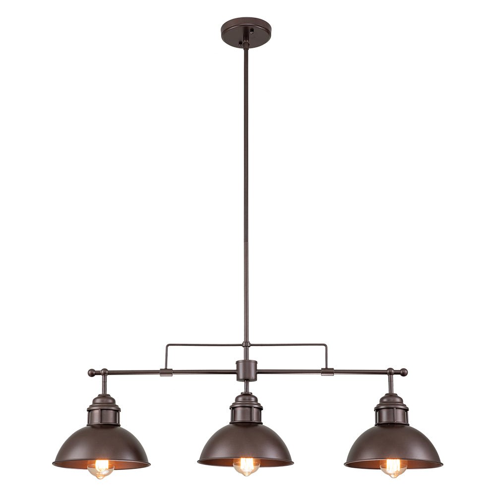 Metalen Hanglamp 3-Lichts Koepel Landelijk Industrieel E26/E27 Fitting Verstelbaar Eettafel Keuken Woonkamer | Sulvida
