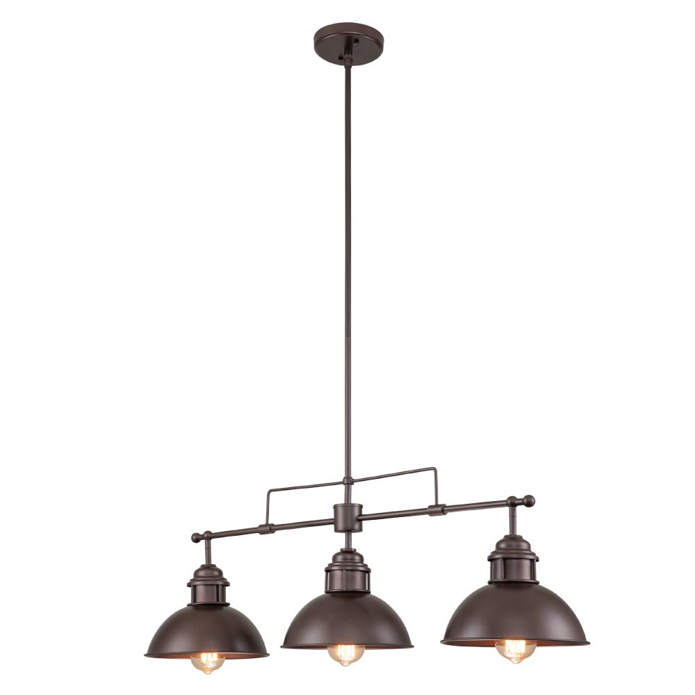 Metalen Hanglamp 3-Lichts Koepel Landelijk Industrieel E26/E27 Fitting Verstelbaar Eettafel Keuken Woonkamer | Sulvida