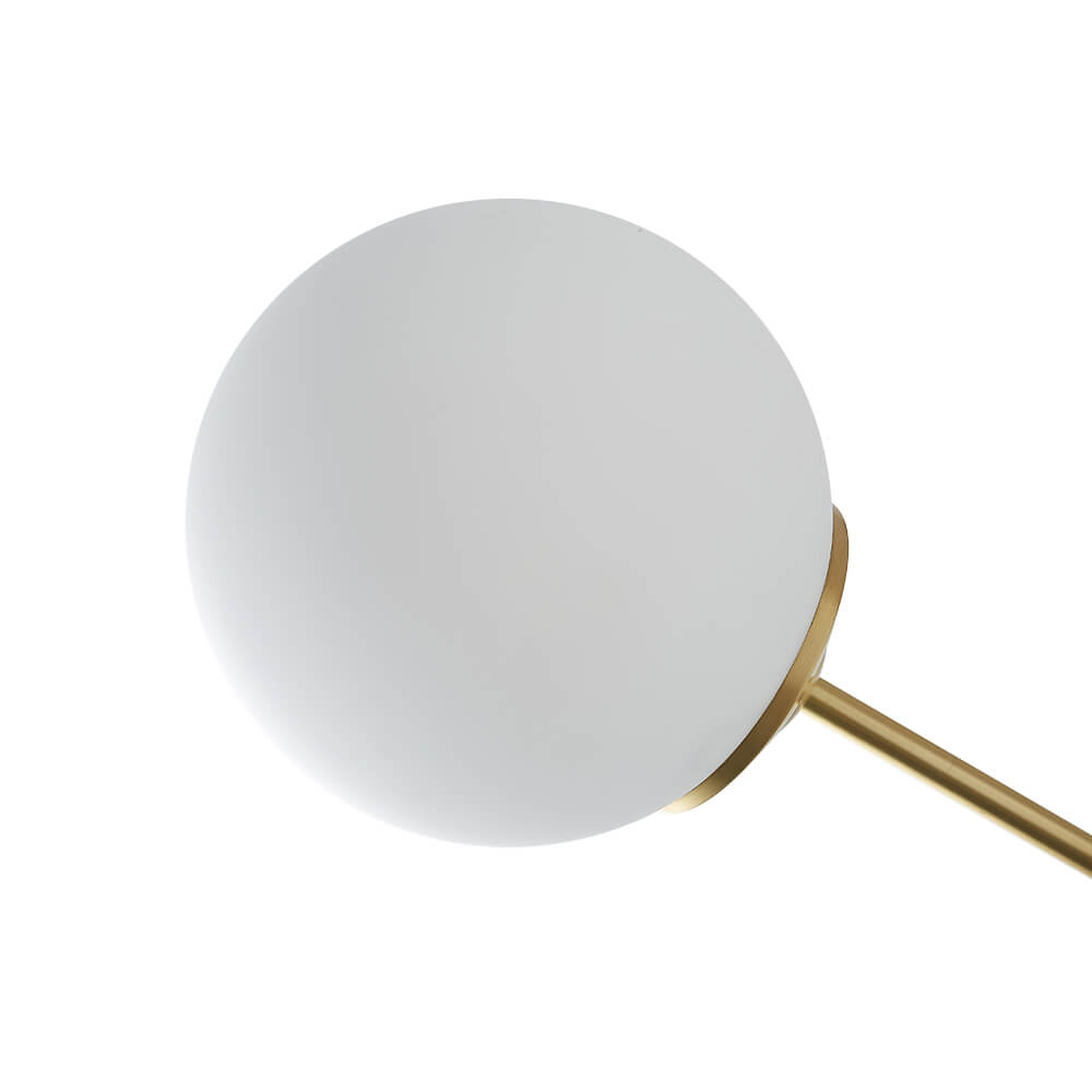 Sputnik Kroonluchter met 12 Glazen Bollen Messing Afwerking Moderne Verlichting E26/E27 110-130V Hanglamp | Sulvida