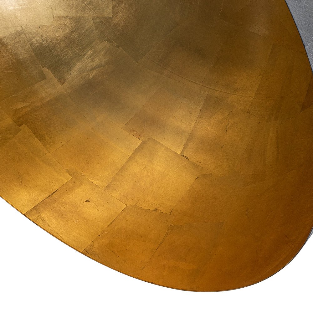 Metalen Koepel Hanglamp Zwart Staal Oversized Design Industrieel Goud Binnenzijde Nordic Stijl Verlichting | Sulvida