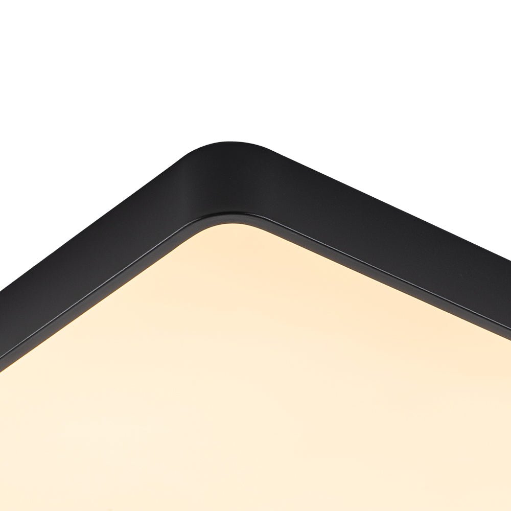 Rechthoekige LED Plafondlamp 88×62cm Dimbaar met Hout Accenten voor Keuken Woonkamer Slaapkamer Studeerkamer | Sulvida