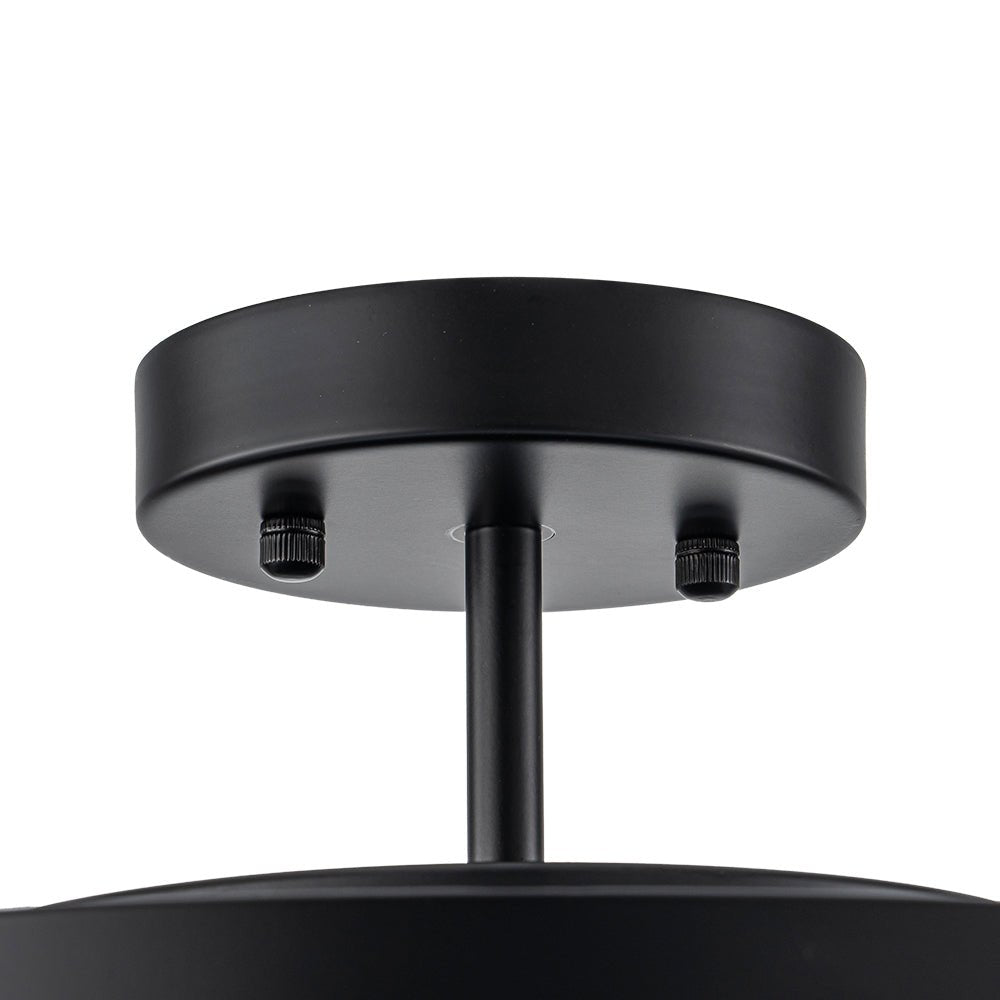 Gelaagde Plafondlamp Glas Rond Semi-Flush Vijf Lichtpunten Messing Zwart Nikkel Brons Design Eetkamer Woonkamer | Sulvida