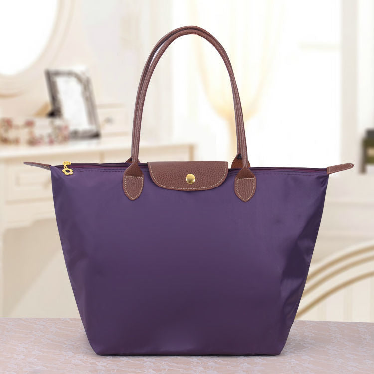 Oxford schoudertas dames waterdicht nylon shopper lichtgroen lichtgewicht opvouwbaar dagelijks gebruik | Sulvida