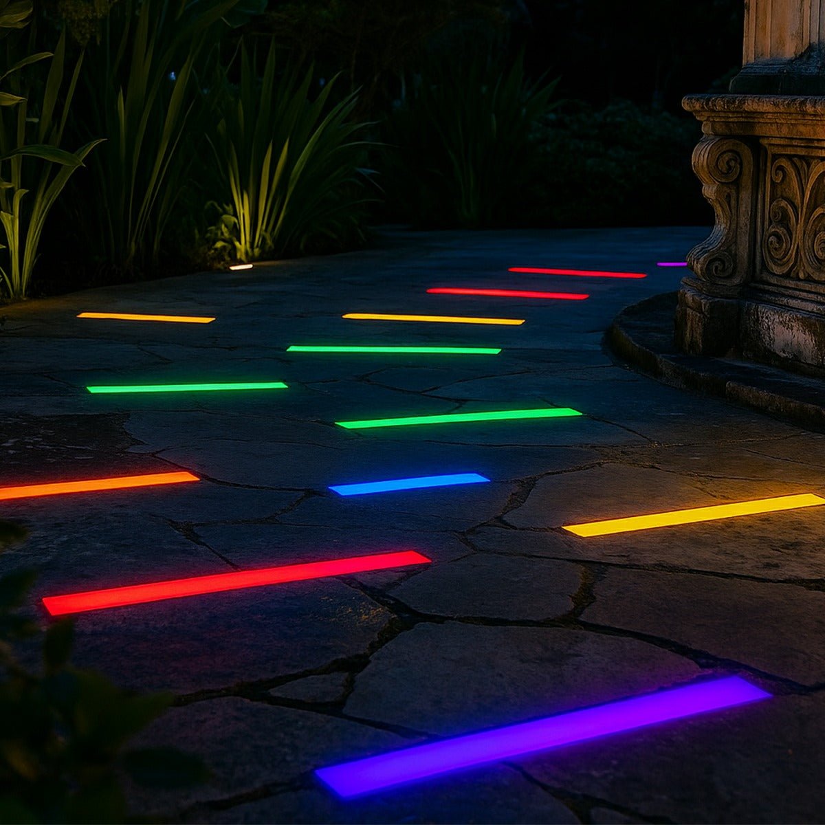 Inbouw LED-strook voor Buiten 100cm RVS Grondverlichting Waterdicht Terras Tuin Pad Padverlichting Sfeerverlichting | Sulvida