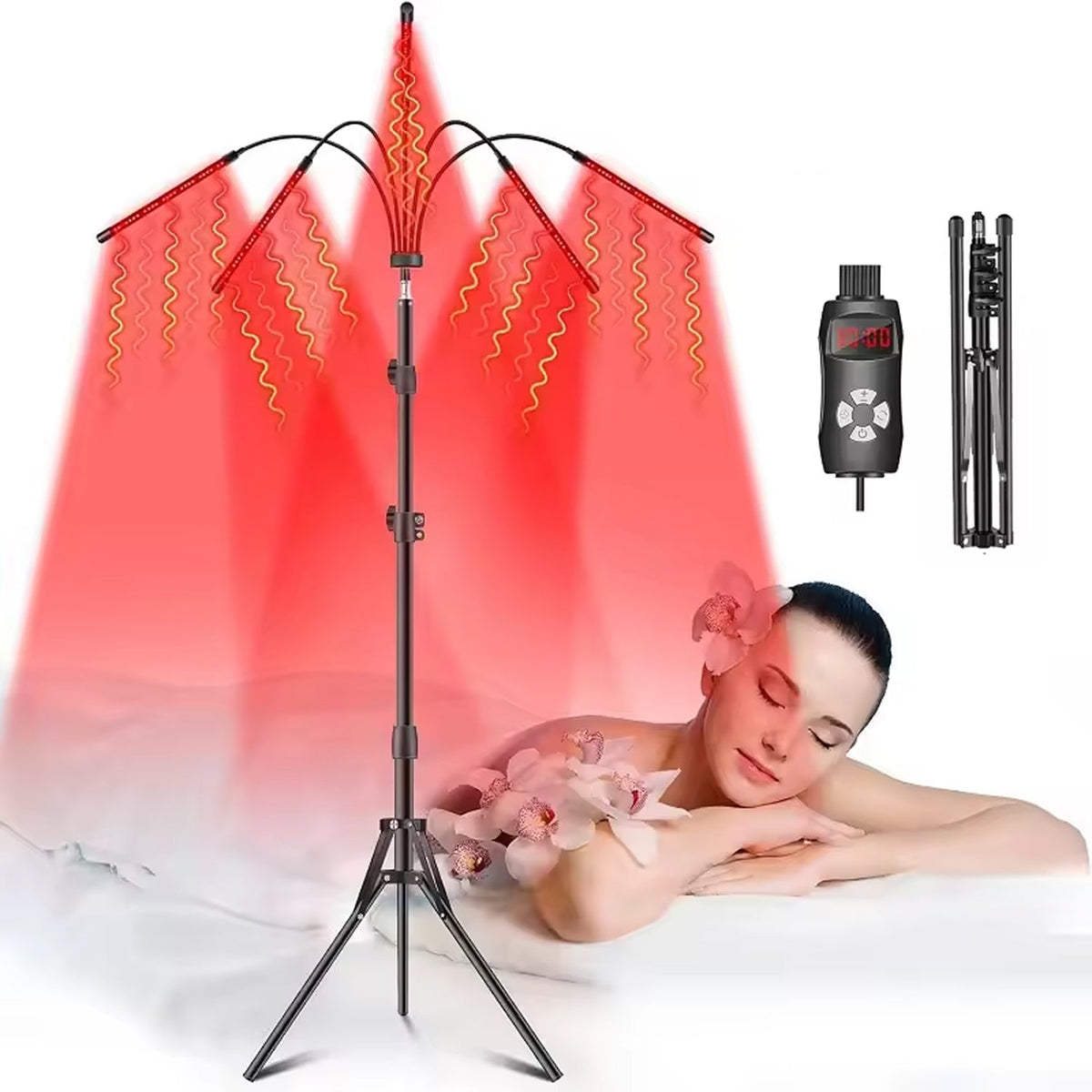 Infraroodlamp 660nm & 850nm Nabij-Infrarood Therapie voor Pijnverlichting Huidverjonging Spier Herstel Thuis | Sulvida
