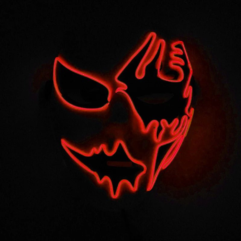 LED Halloween Masker met Lichtgevend Effect – Griezelig Carnaval Gezichtsmasker voor Feest Party en Horror Thema | Sulvida