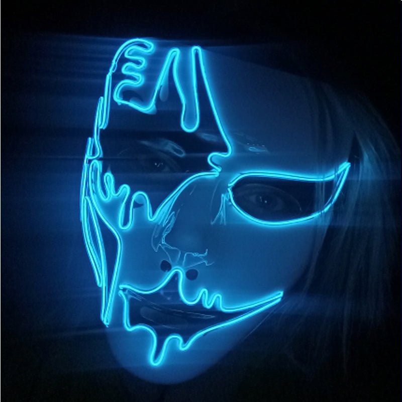 LED Halloween Masker met Lichtgevend Effect – Griezelig Carnaval Gezichtsmasker voor Feest Party en Horror Thema | Sulvida