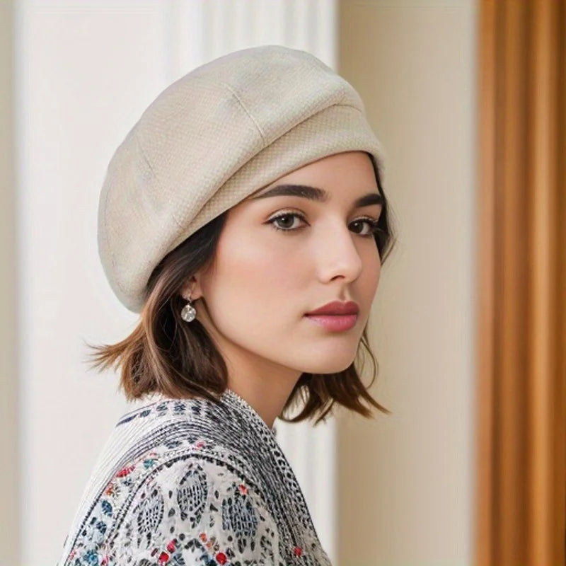 Elegante Vilthoed Luna Warm Klassiek Design Parijse Flair Herfst Winter Dames Heren Wolvilt Baret Stijlvol | Sulvida