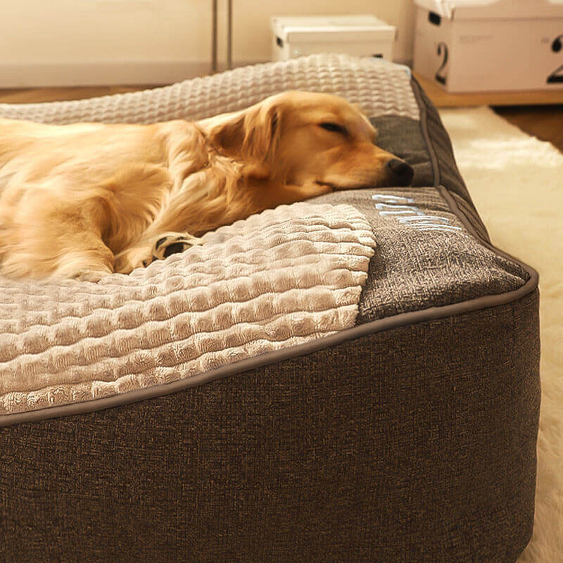 Orthopedisch Hondenkussen Groot met Memory Foam en Verhoogd Hoofdkussen voor Gewrichtssupport en Comfortabele Slaap Honden | Sulvida