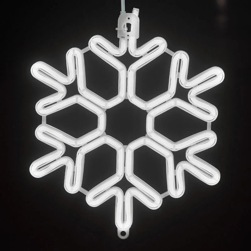 Guirlande de Noël LED suspendue, blanc chaud, pour balcon, jardin et terrasse - éclairage extérieur festif et chaleureux | Sulvida