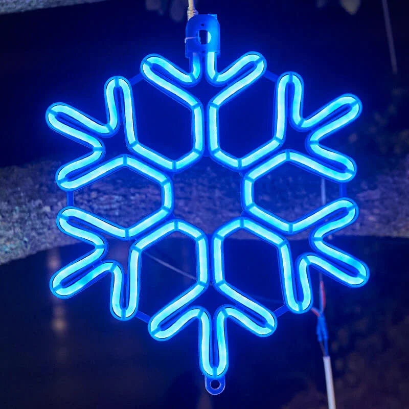 Guirlande de Noël LED suspendue, blanc chaud, pour balcon, jardin et terrasse - éclairage extérieur festif et chaleureux | Sulvida