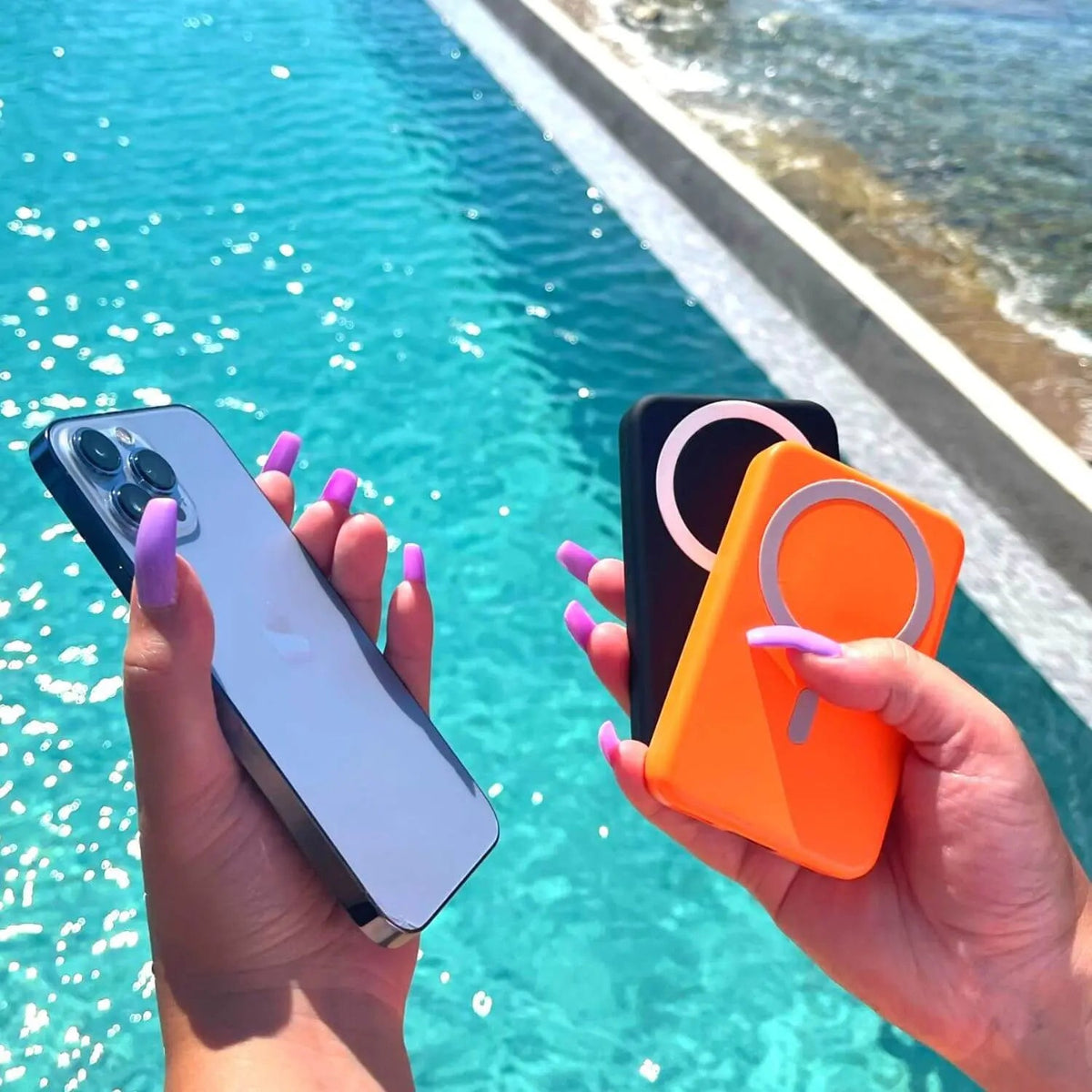 Magnetische Draadloze Powerbank voor iPhone – Draagbare Oplader 5.000 of 10.000 mAh Verschillende Kleuren | Sulvida