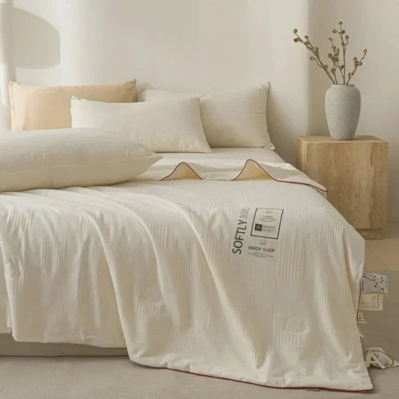 Jacquard Quilt Premium Dekbed Eenpersoons Tweepersoons Queen King 4-Seizoenen Luxe Beddengoed Slaapkamer | Sulvida