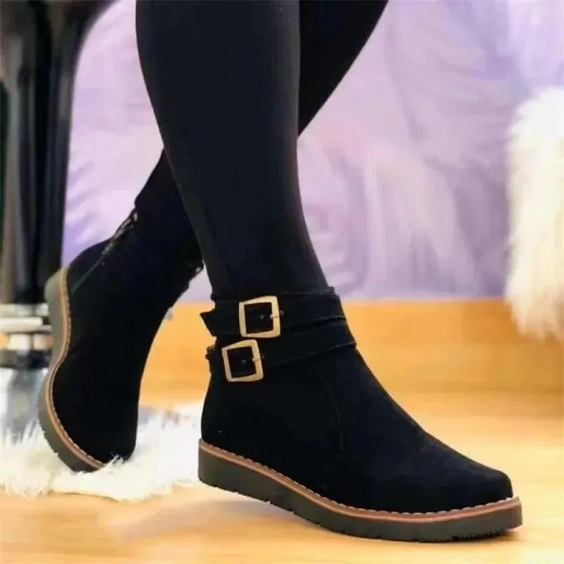 Bottes pour femme à semelle antidérapante et revêtement imperméable – Chaussures d’hiver confortables pour la randonnée en plein air | Sulvida