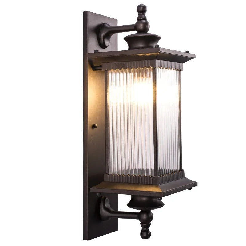Metalen Buitenlamp Wandmontage LED IP65 Tuinverlichting Waterdicht Zwart 60cm 80cm Terras Entree Gevel Modern | Sulvida