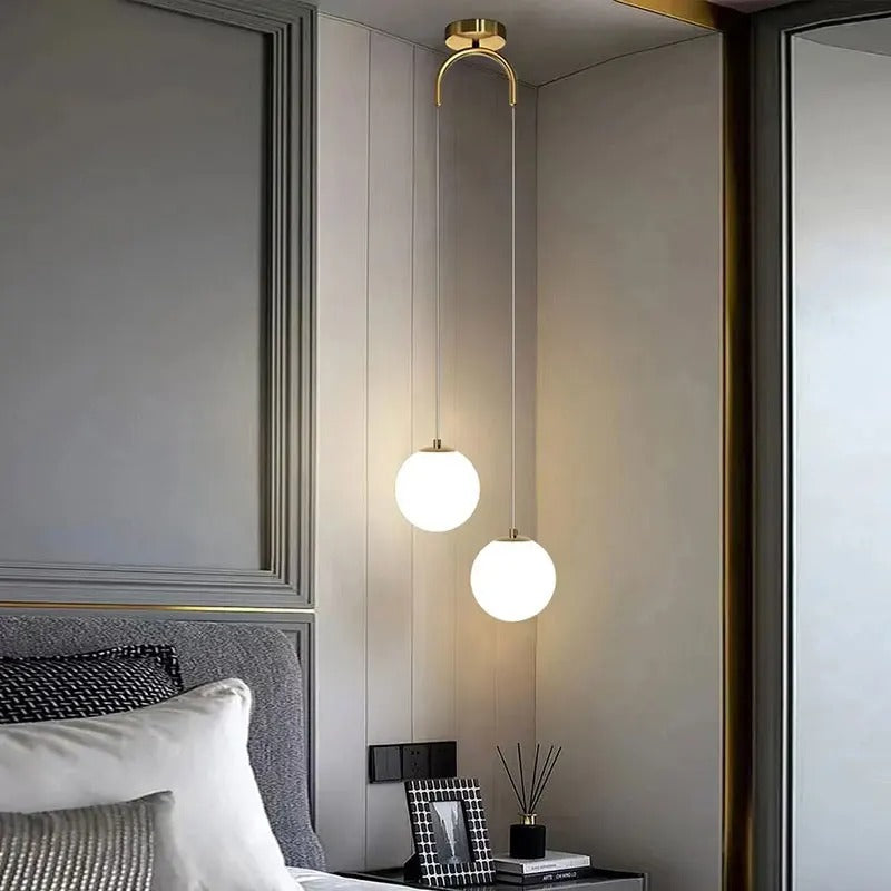 Glazen LED Hanglamp Moderne Verlichting Verstelbaar Koord Eetkamer Woonkamer Slaapkamer Nordic Design | Sulvida