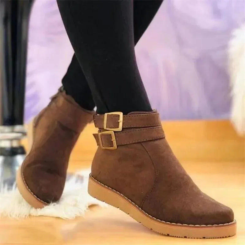 Bottes pour femme à semelle antidérapante et revêtement imperméable – Chaussures d’hiver confortables pour la randonnée en plein air | Sulvida