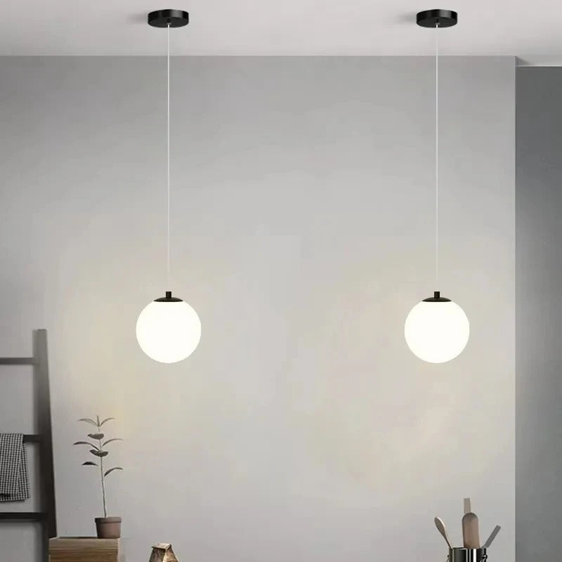 Glazen LED Hanglamp Moderne Verlichting Verstelbaar Koord Eetkamer Woonkamer Slaapkamer Nordic Design | Sulvida