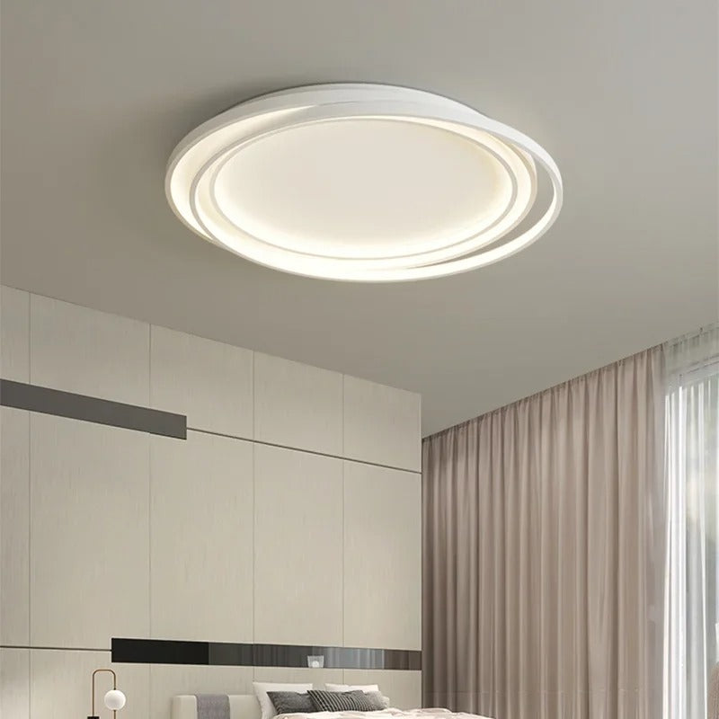 Ronde plafondlamp met LED-ring modern design metaal acryl dimbaar sfeerverlichting voor woonkamer slaapkamer | Sulvida