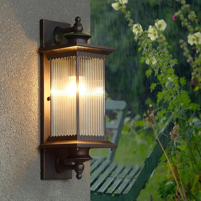 Metalen Buitenlamp Wandmontage LED IP65 Tuinverlichting Waterdicht Zwart 60cm 80cm Terras Entree Gevel Modern | Sulvida