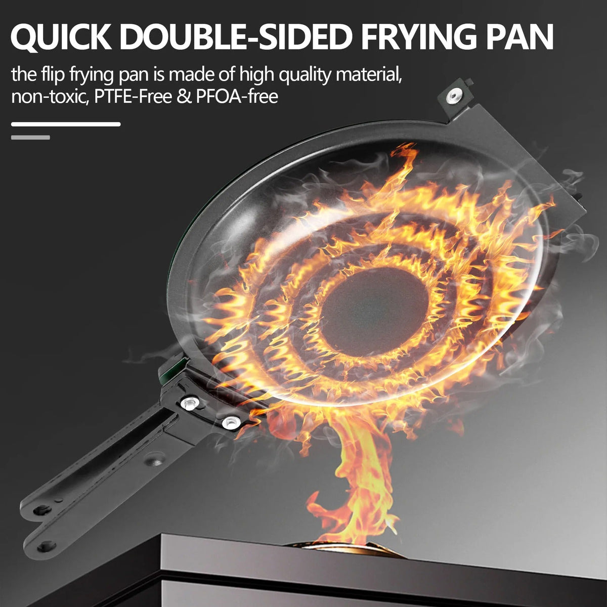 Dubbelzijdige keerpan voor perfecte pannenkoeken antiaanbak aluminium 19 cm diameter praktisch keukengerei | Sulvida