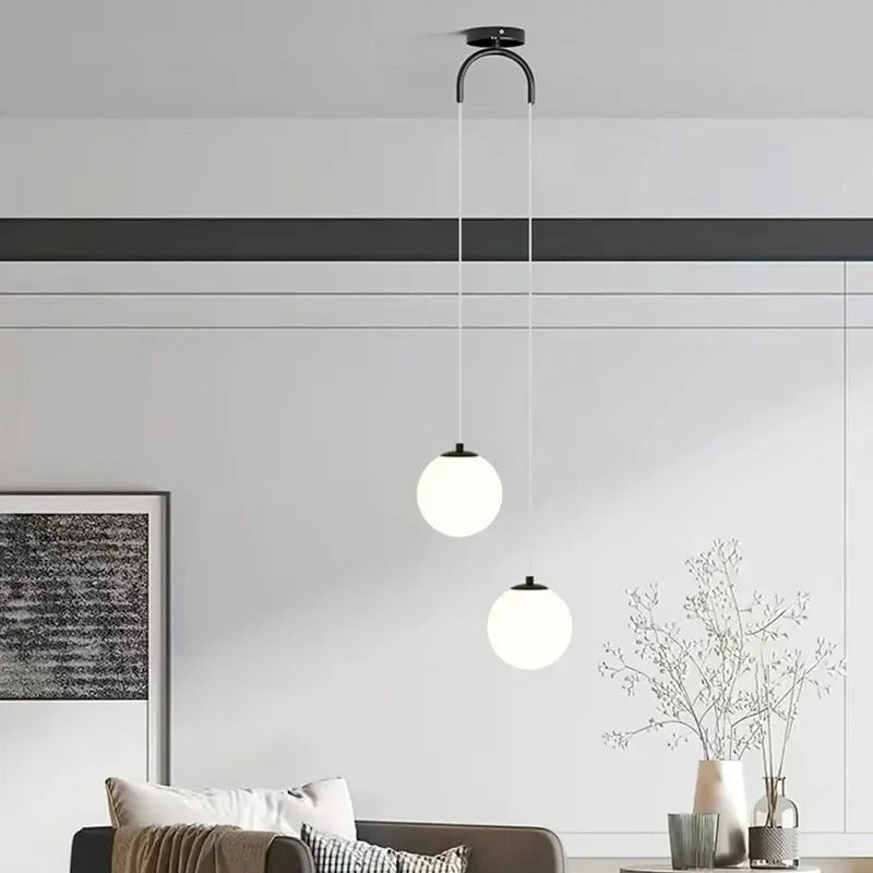 Glazen LED Hanglamp Moderne Verlichting Verstelbaar Koord Eetkamer Woonkamer Slaapkamer Nordic Design | Sulvida