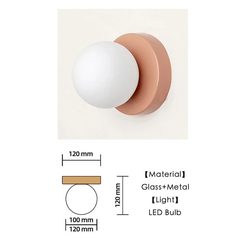 Wandlamp Melkglas Met Scandinavisch Ontwerp Landelijk Rustiek Warm Sfeerlicht Woonkamer Slaapkamer Gang | Sulvida
