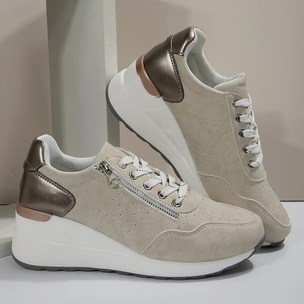 Orthopedische Dameswandelschoenen Isabella met Comfort en Stevige Steun voor Dagelijks Gebruik en Wandelen Verkrijgbaar Maat 35-42 | Sulvida