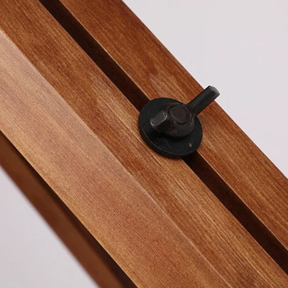 Statief Vloerlamp Vintage Metaal Hout Zwart Rood Industrieel Driepoot Staande Lamp Woonkamer Slaapkamer | Sulvida