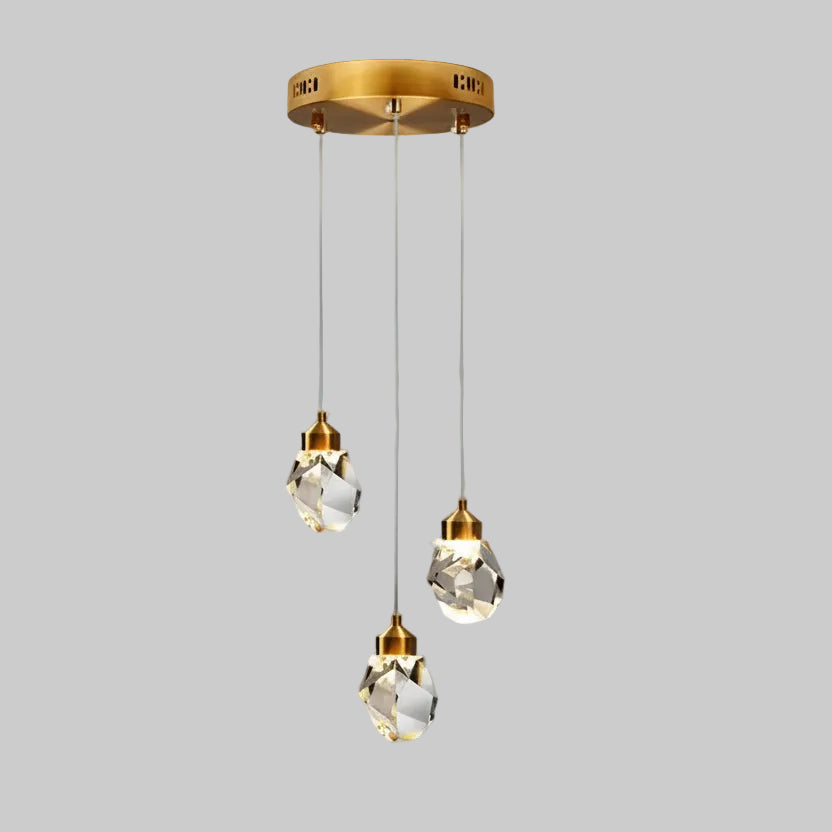 Kristallen Hanglamp met Geslepen Facetten voor Eetkamer Slaapkamer Woonkamer Modern Luxe Interieur Sfeerverlichting | Sulvida