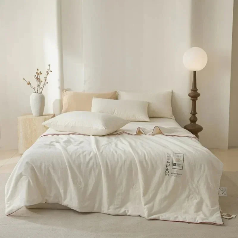 Jacquard Quilt Premium Dekbed Eenpersoons Tweepersoons Queen King 4-Seizoenen Luxe Beddengoed Slaapkamer | Sulvida