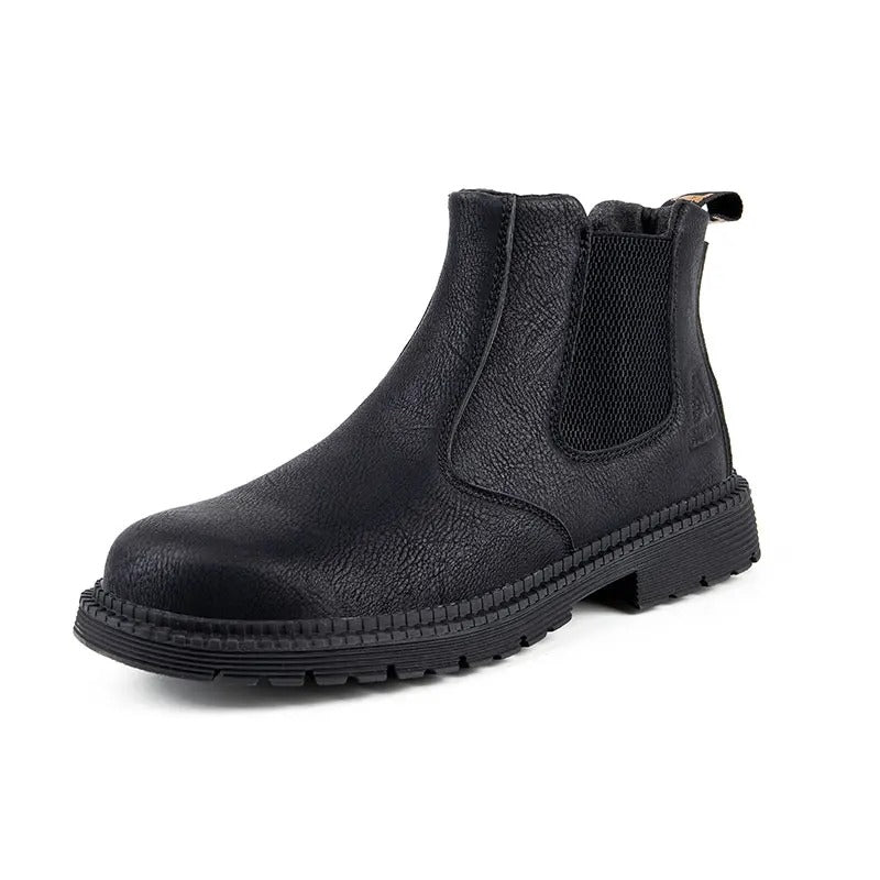Werkschoenen met Stalen Neus en Waterdicht Leer – Heren Veiligheidsschoenen Antislip Zool Industrie Bouw | Sulvida