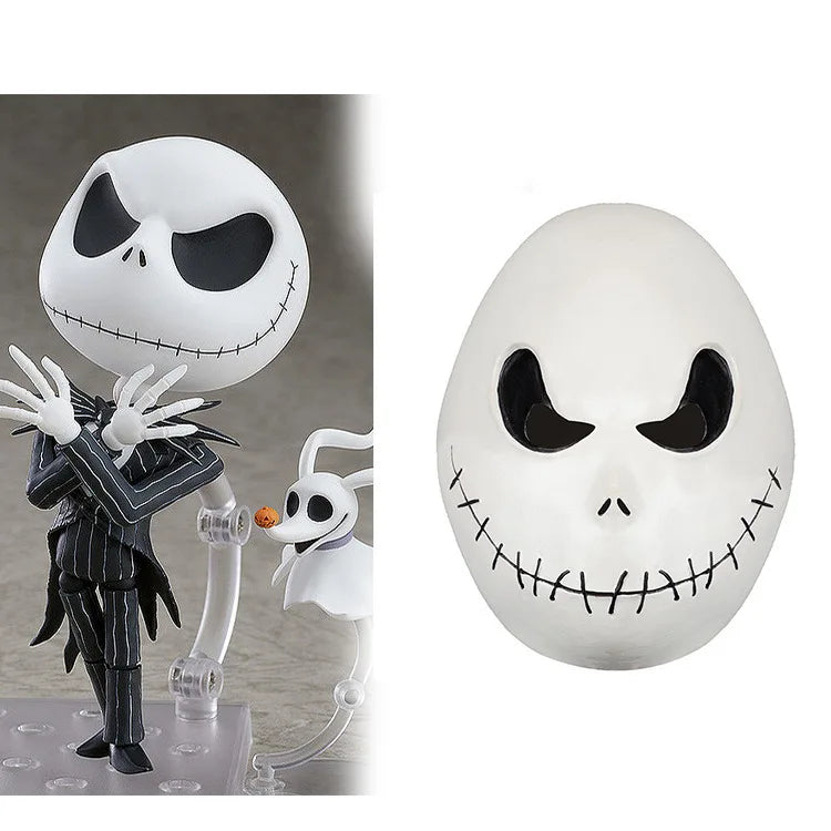 Skelet Cosplay Kostuum met Gestreept Pak en Masker voor Halloween Themafeesten en Carnaval Volwassenen | Sulvida
