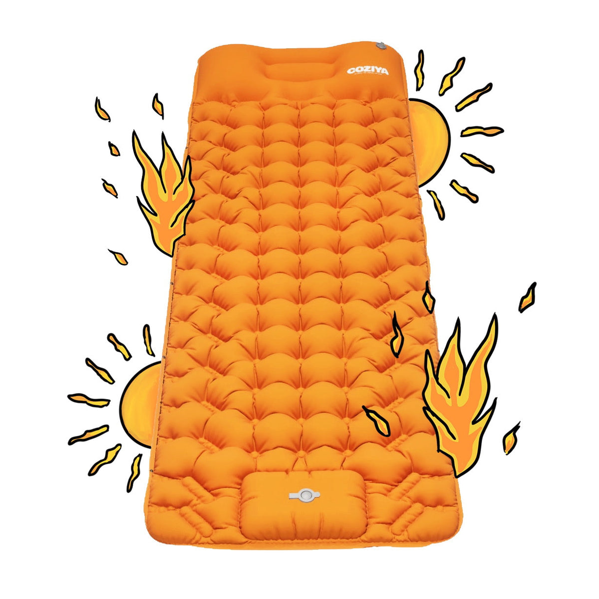 Zelfopblazende Slaapmat TPU Nylon 190×58×5cm Kamperen Outdoor Lichtgewicht Compacte Luchtmatras Isolerend | Sulvida