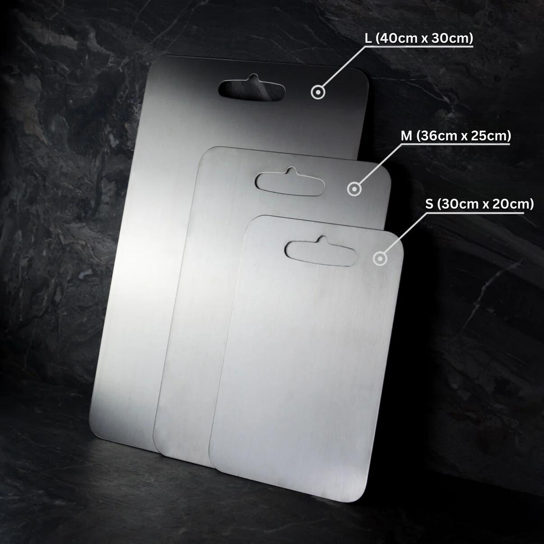 Titanium Snijplank met Antibacteriële Oppervlak – Hygiënisch Duurzaam Keukengereedschap Modern Design | Sulvida