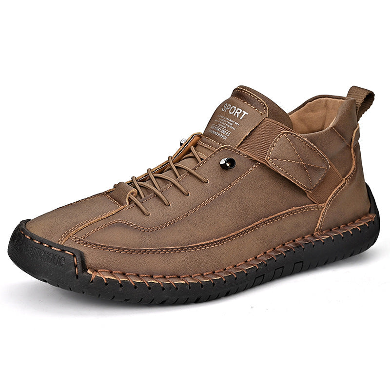 Orthopedische Herenschoenen Comfort Dagelijks Blauw Groen Zwart Kaki Slip-on Voetsteun Antislip Loopschoenen | Sulvida