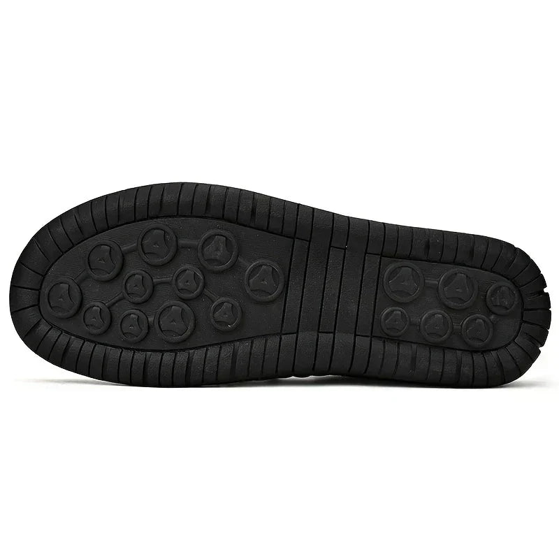 Orthopedische Herenschoenen Comfort Dagelijks Blauw Groen Zwart Kaki Slip-on Voetsteun Antislip Loopschoenen | Sulvida