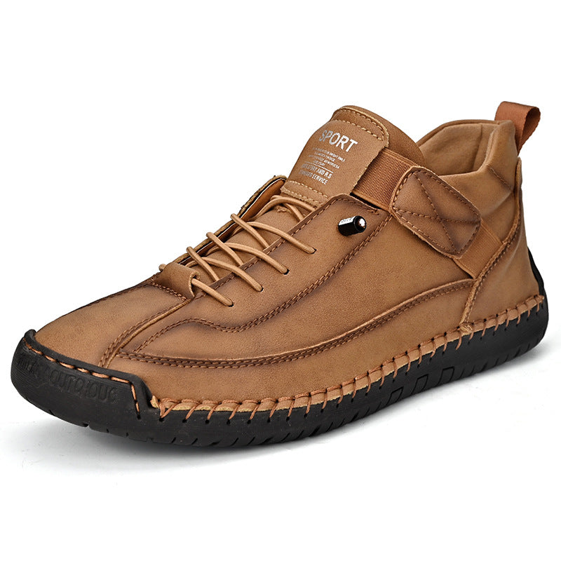 Orthopedische Herenschoenen Comfort Dagelijks Blauw Groen Zwart Kaki Slip-on Voetsteun Antislip Loopschoenen | Sulvida