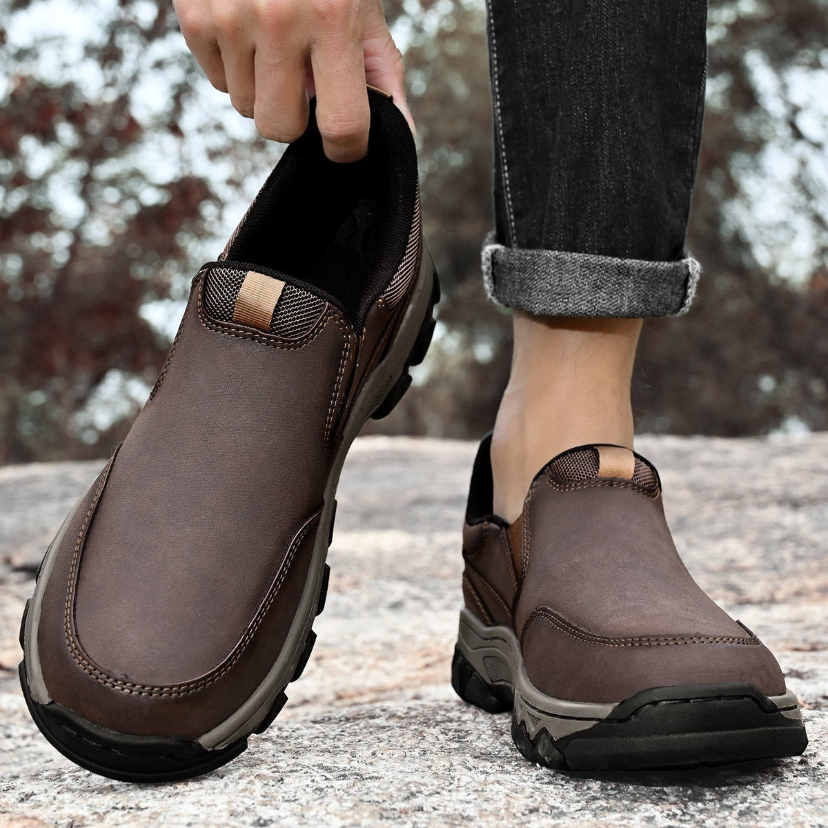 Orthopedische Instapschoenen Heren Casual Wandelschoenen Antislip Correctie Voethouding Loopcomfort Dagelijks | Sulvida