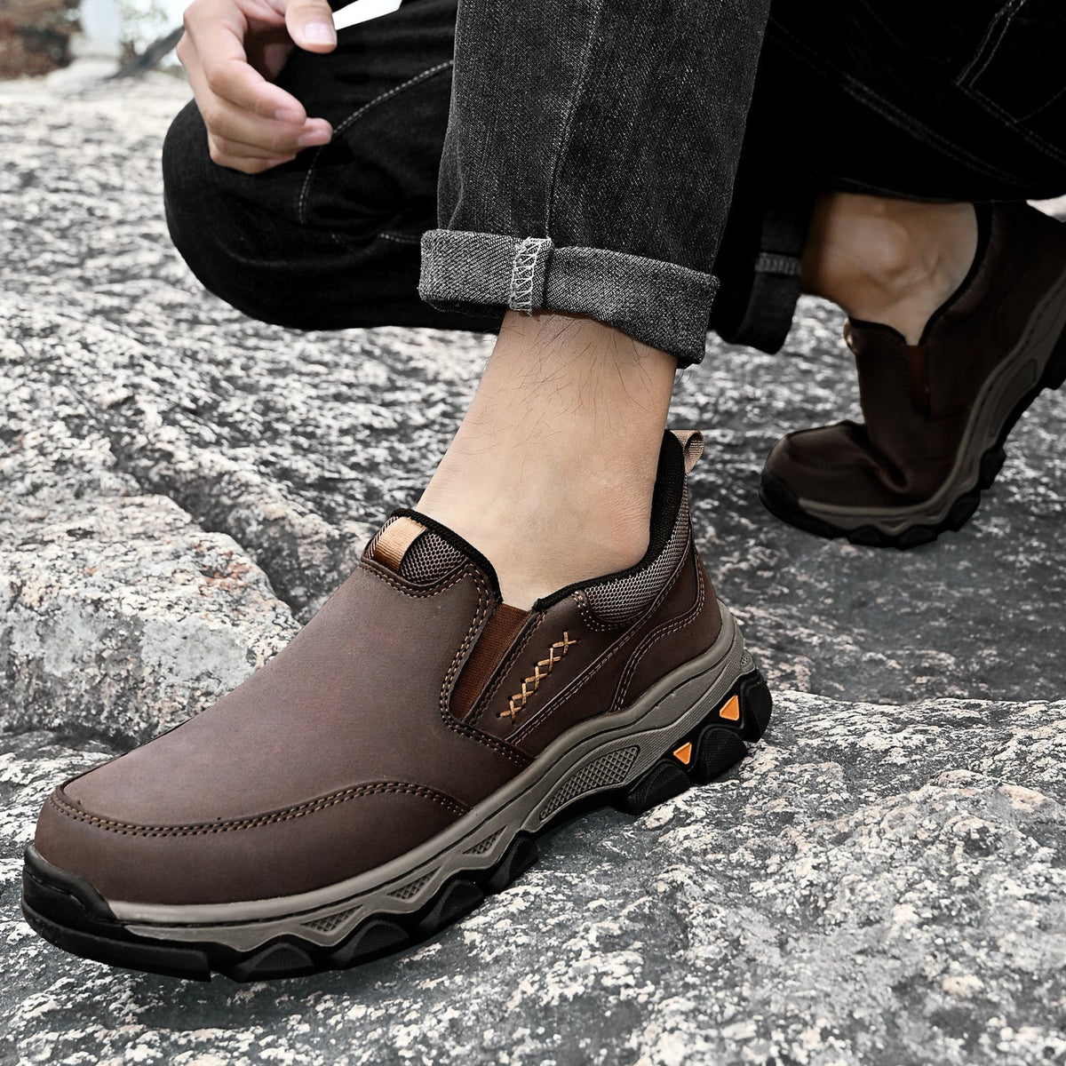 Orthopedische Instapschoenen Heren Casual Wandelschoenen Antislip Correctie Voethouding Loopcomfort Dagelijks | Sulvida
